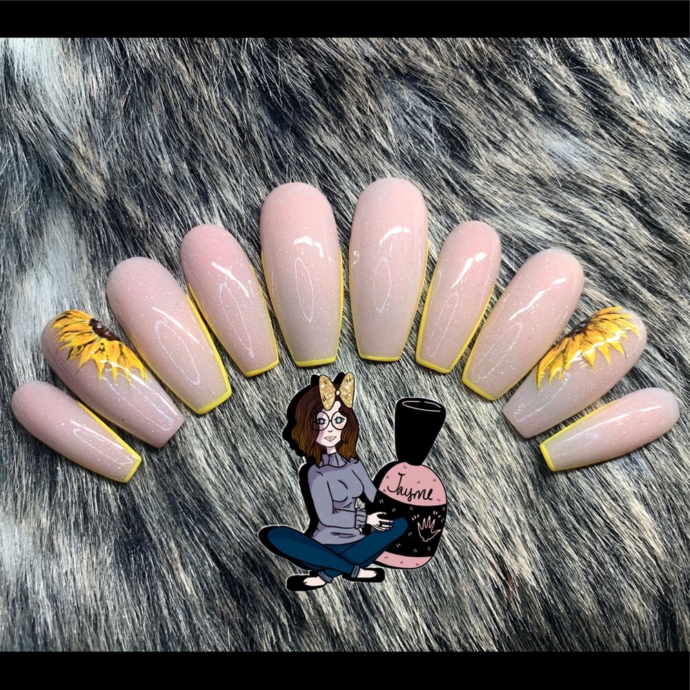 Long coffin press ons made to order